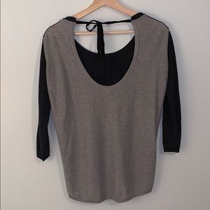 Aritzia Tops - ARITZIA BABATON Colourblock Tie Sweater Aritzia Tops - ARITZIA BABATON Colourblock Tie Sweater